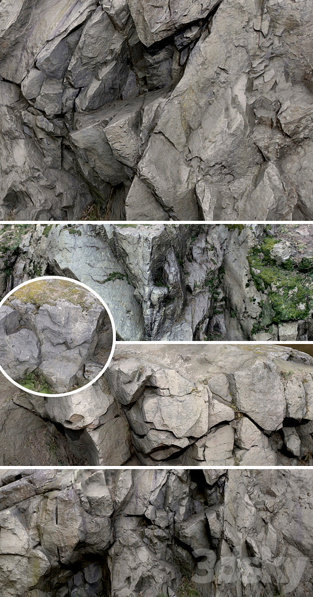 Rocks and cliff 3DSMax File - thumbnail 3