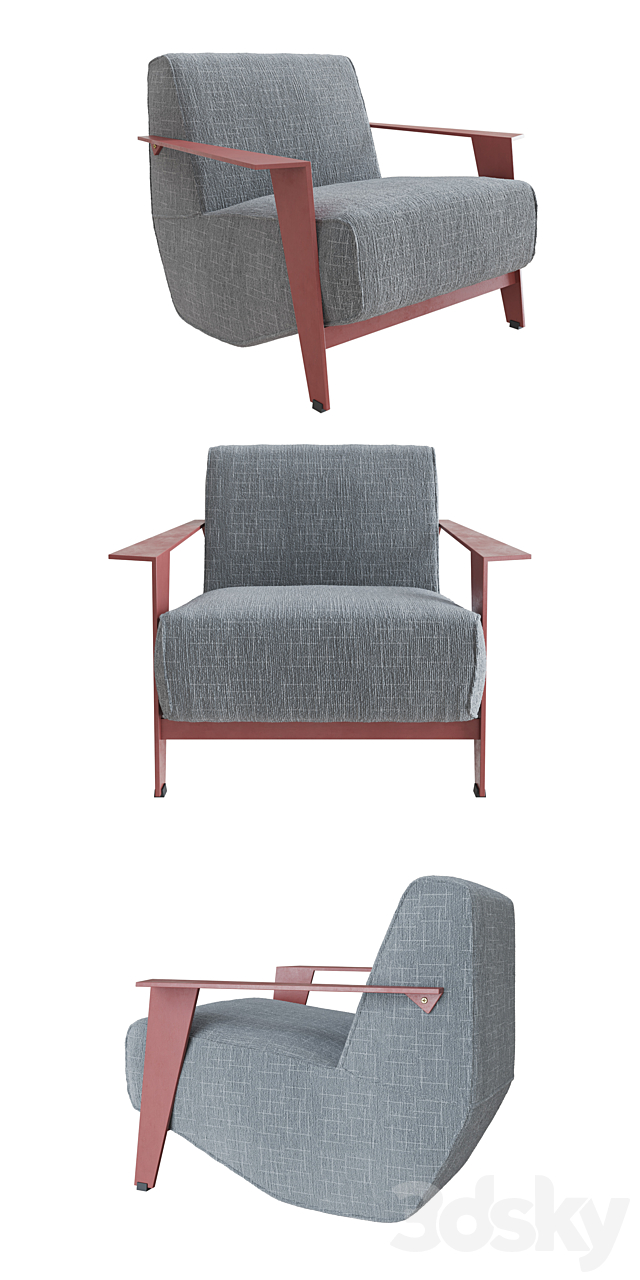 LoftDesigne Chair 3976 model 3DSMax File - thumbnail 2