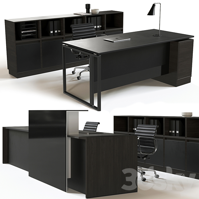 Office reception furniture set 3DSMax File - thumbnail 1
