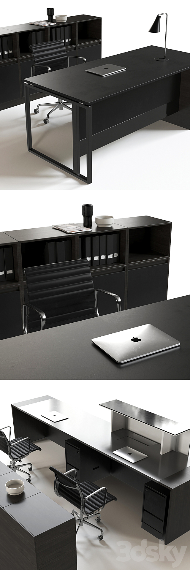 Office reception furniture set 3DSMax File - thumbnail 2