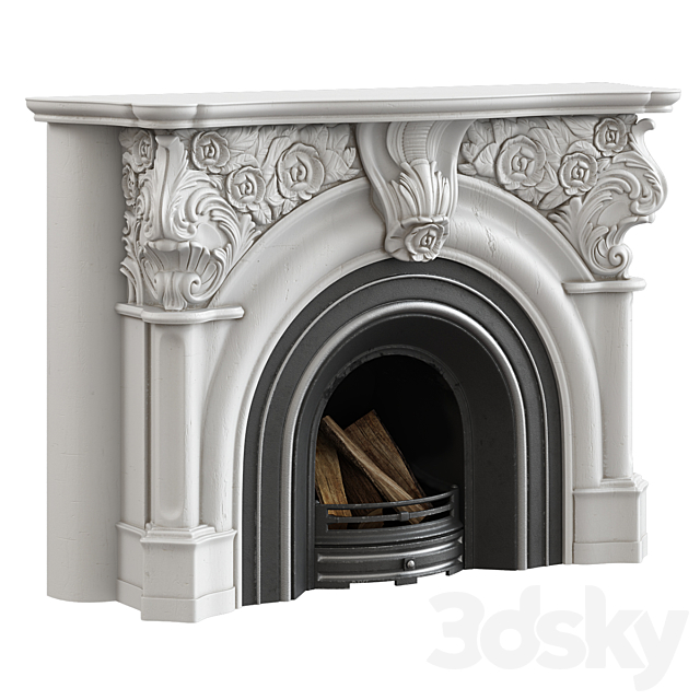 Victorian fireplace 3DSMax File - thumbnail 1