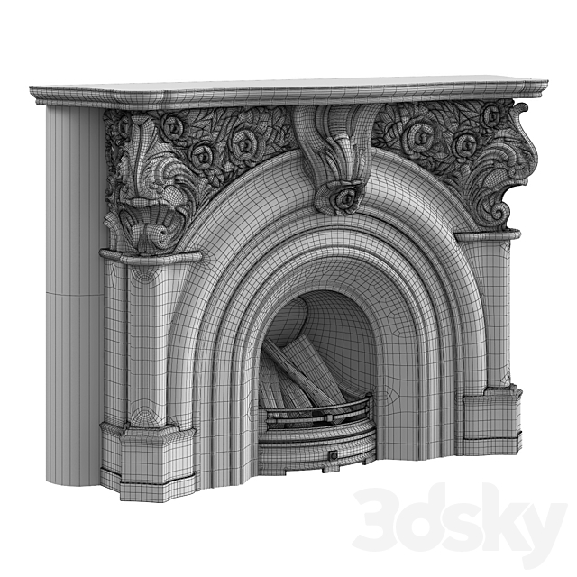 Victorian fireplace 3DSMax File - thumbnail 3