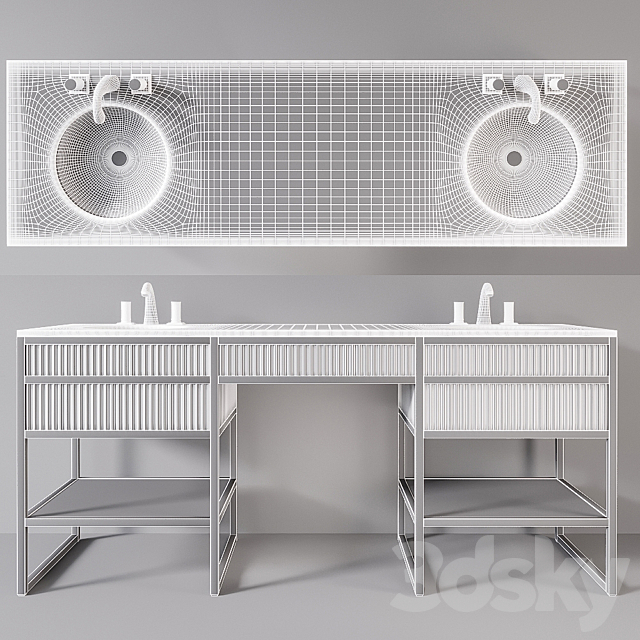 Academy 2x Nero marquinia Console by Oasis Group 3DSMax File - thumbnail 2