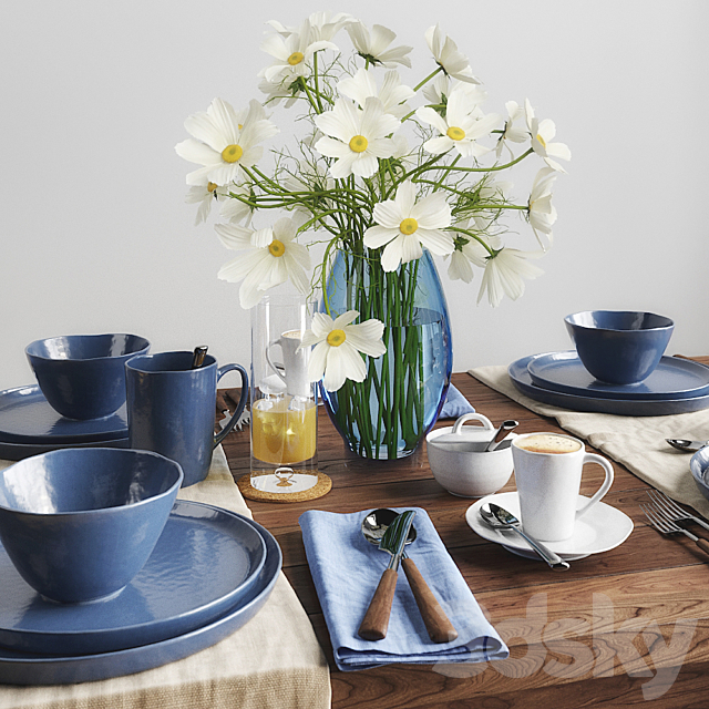 Tableware set 3DSMax File - thumbnail 3