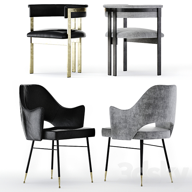Kelly Wearstler Dining Chairs 3DSMax File - thumbnail 1