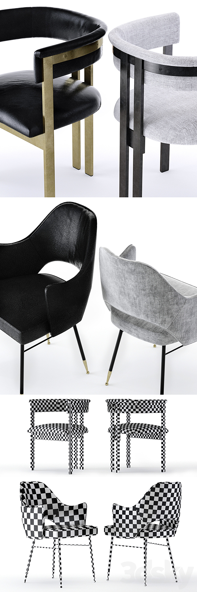 Kelly Wearstler Dining Chairs 3DSMax File - thumbnail 2