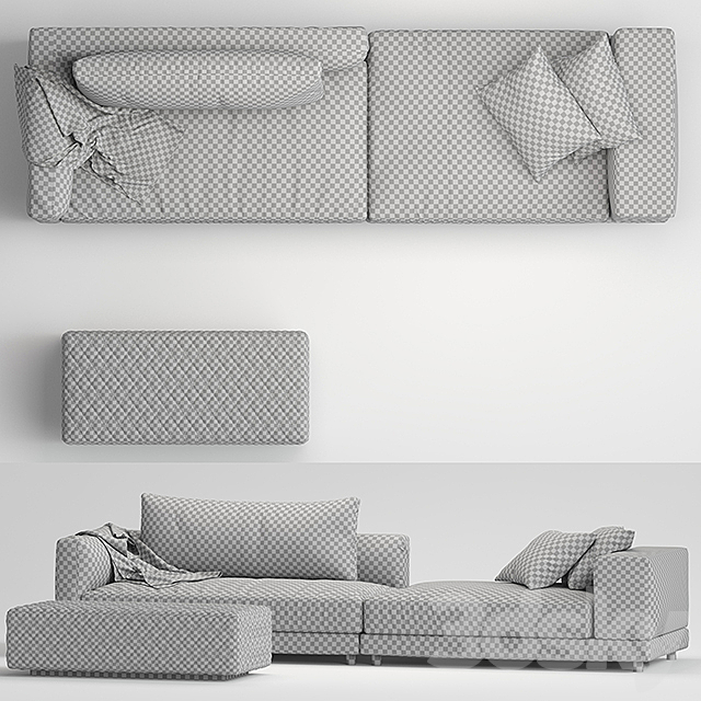 MELPOT Sofas by natuzzi 01 3d