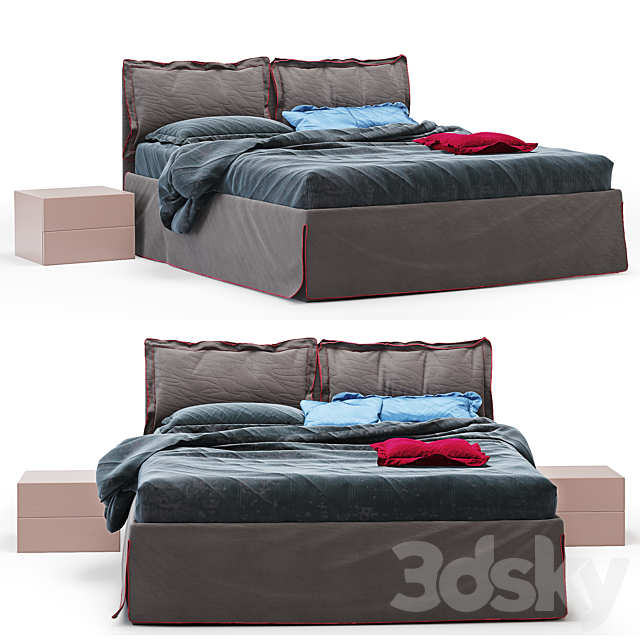 Bed Dall’Agnese Free bed 3DSMax File - thumbnail 1