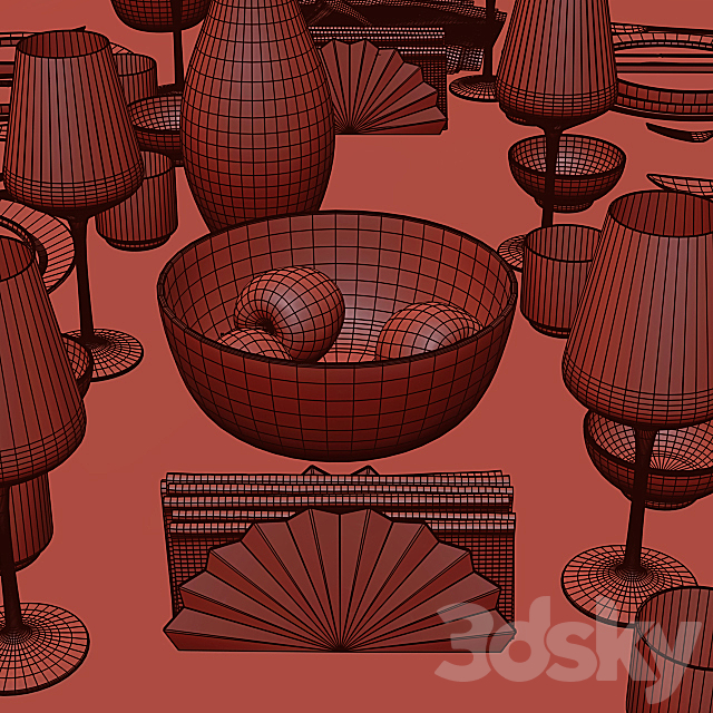 Table setting _ Table setting 9 3d