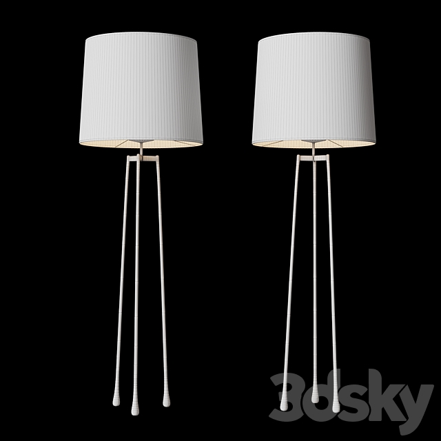 Liseron Floor Lamp By Christian Liaigre 3d