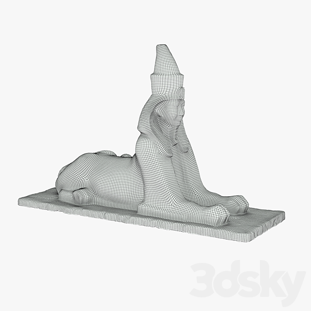 Sculpture “Sphinx” 3DSMax File - thumbnail 2