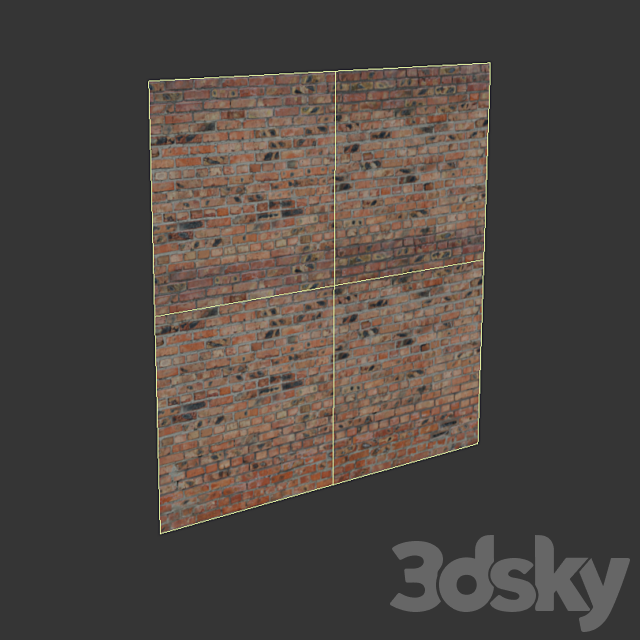 Facing brick _4 3DS Max Model - thumbnail 3