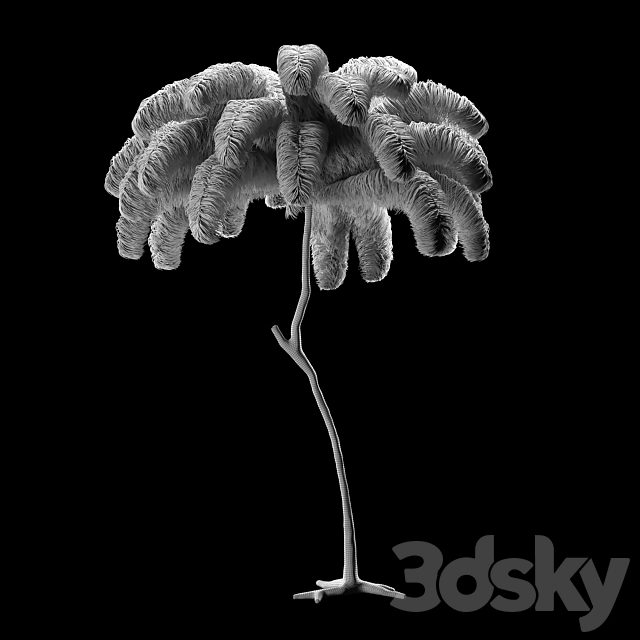 Scenery from ostrich feathers 3DSMax File - thumbnail 2