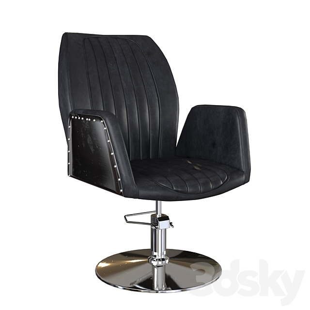 Barber chair “Infinity” 3DSMax File - thumbnail 1