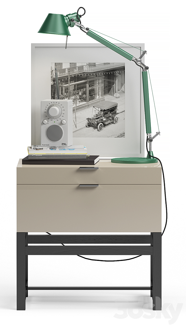Decor Set for nightstand 3d