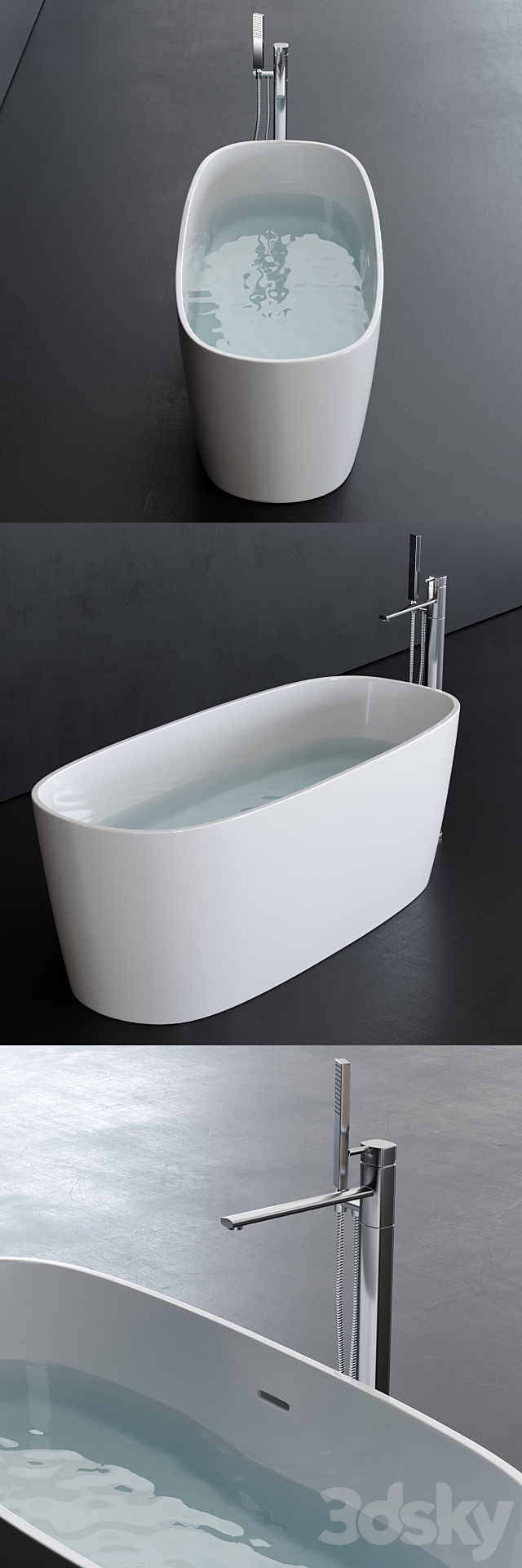 Disenia Loop Bathtub 3d