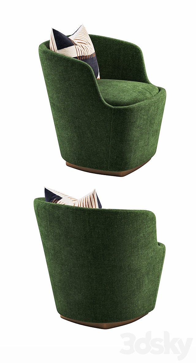 Cappellini – Orla Small Chair by Jasper Morrison 3DSMax File - thumbnail 2