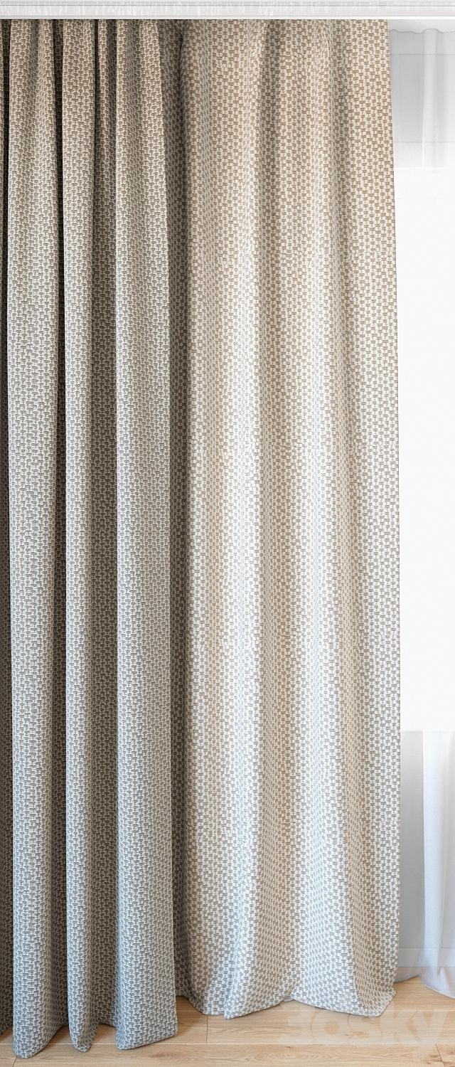 Curtains 85 | Curtains with Tulle | ROHI | Dante 3DSMax File - thumbnail 2
