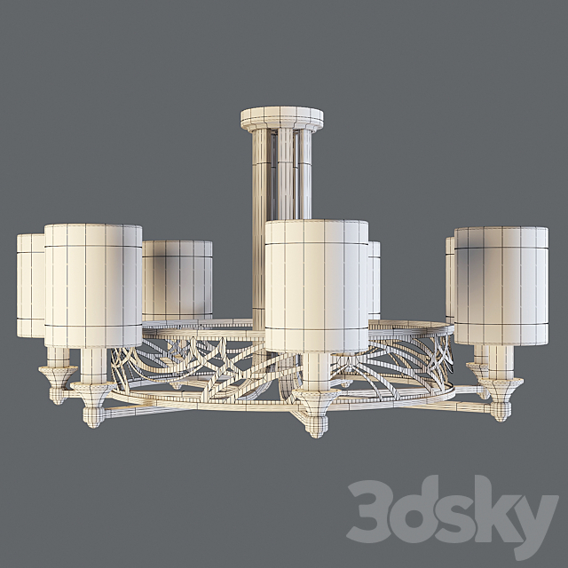 Maytoni: Ceiling Lamps – Vittoria (H004-CL-07-BG) 3DSMax File - thumbnail 2