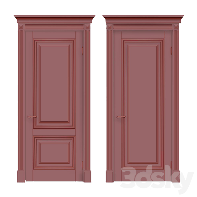 Interior classic doors 3DSMax File - thumbnail 2