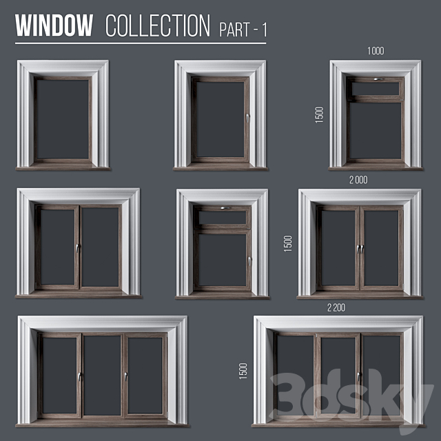 Window Collection Part 1 3d