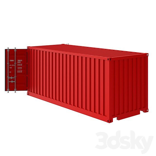 Shipping container 3DSMax File - thumbnail 2