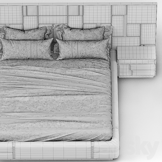 Bed Visionnaire Beloved 3DSMax File - thumbnail 3