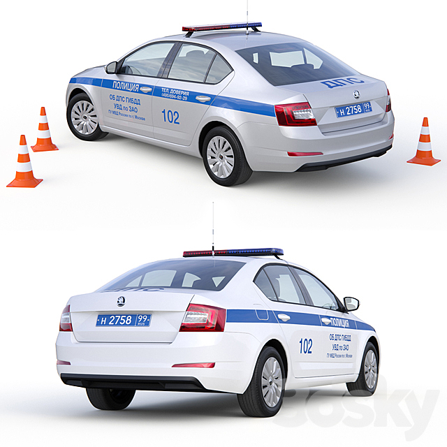 Police car (DPS) 3d