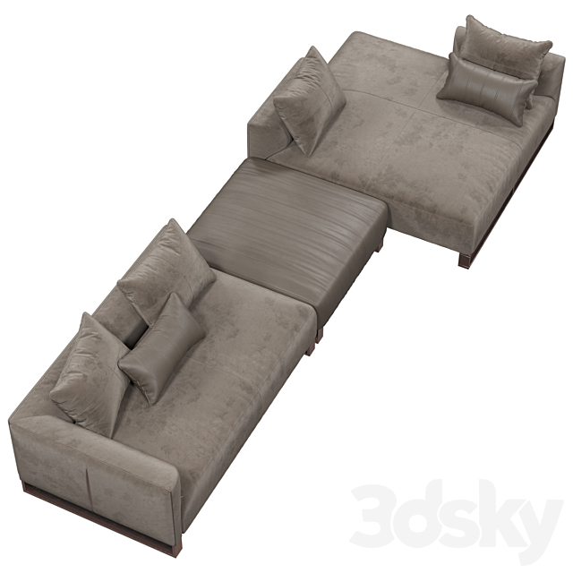 Longhi Fold sofa 3DSMax File - thumbnail 2