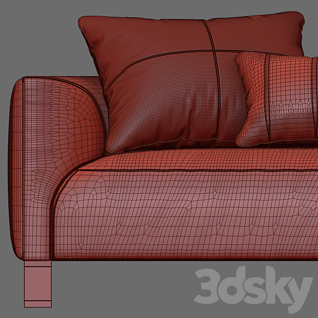 Longhi Fold sofa 3DSMax File - thumbnail 3