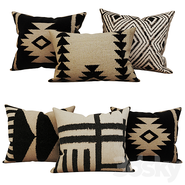 Decorative_set_pillow_17 3d