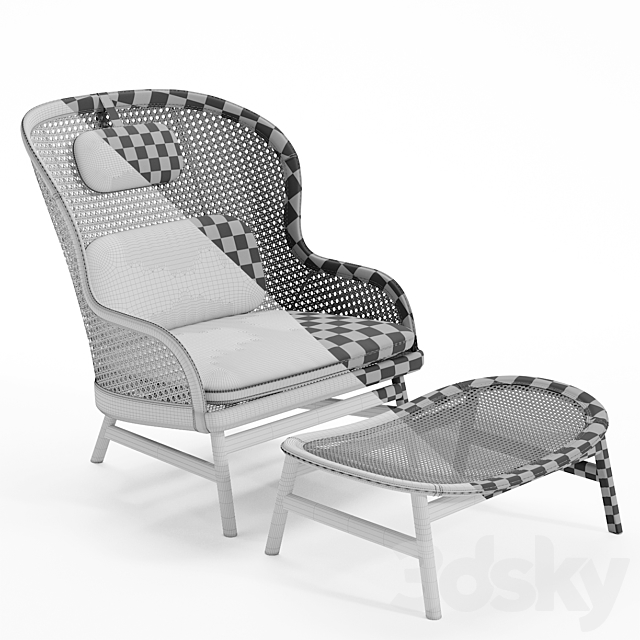 The Dandy Armchair with Ottoman by Gärsnäs 3DSMax File - thumbnail 3