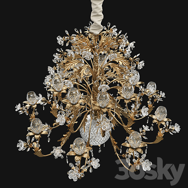 Chandelier Eurolampart Clarissa 3d