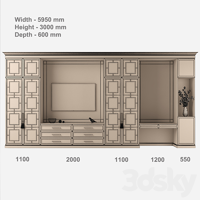 Furniture composition 47 3DSMax File - thumbnail 3