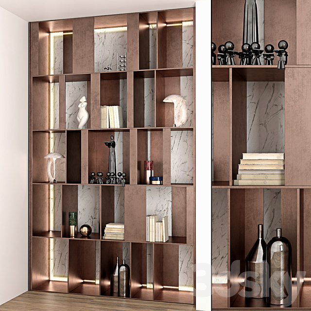 decorative partition wall 3d