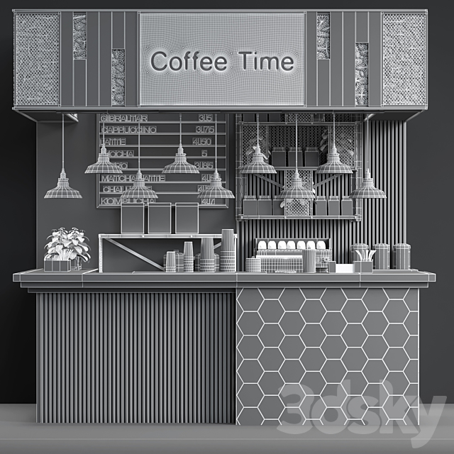 Coffeeshop loft 3DSMax File - thumbnail 3