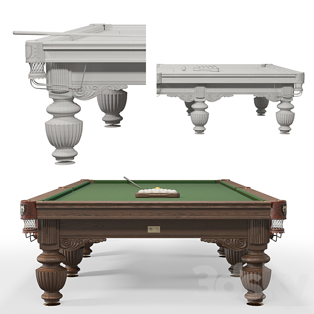 Billiard table Ruptur “Baron” 3DSMax File - thumbnail 3