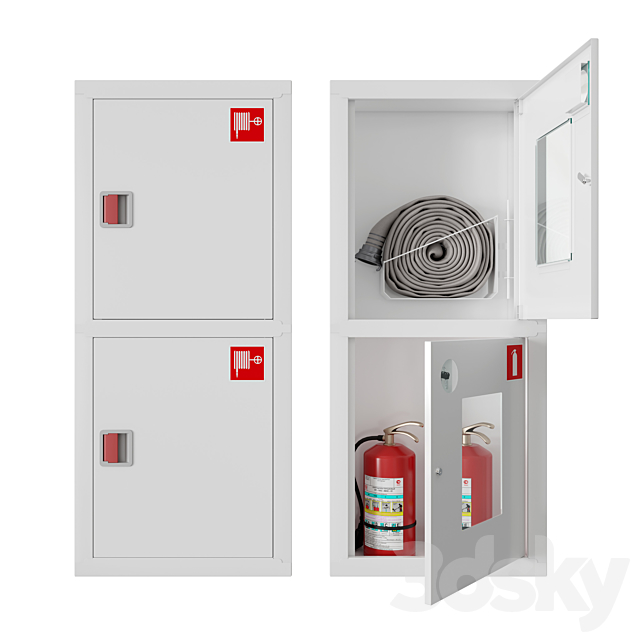 Built-in fire cabinets 3DSMax File - thumbnail 1