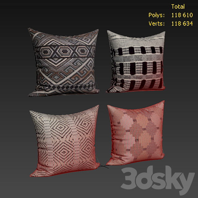 Decorative Pillow set 299 3d