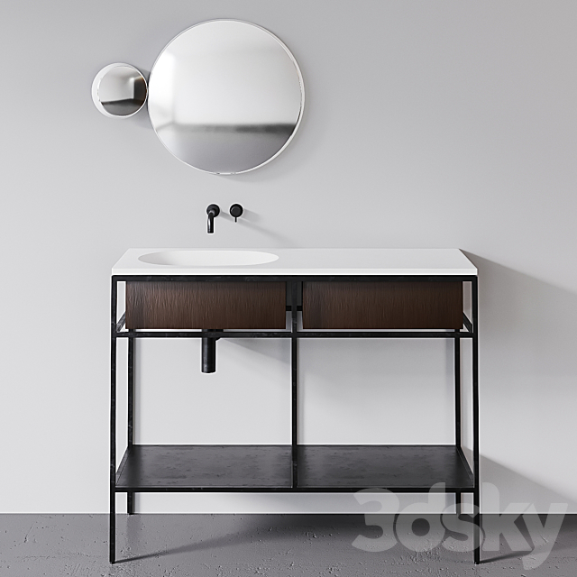 Ex.t Frame Gl2 + Sm + Ds brown wood console Gravity mirror Free Download