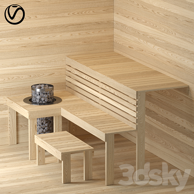 Finnish Sauna Harvia 3d