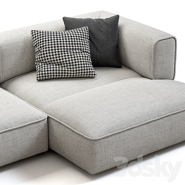 Poff sofa (v2) 3d