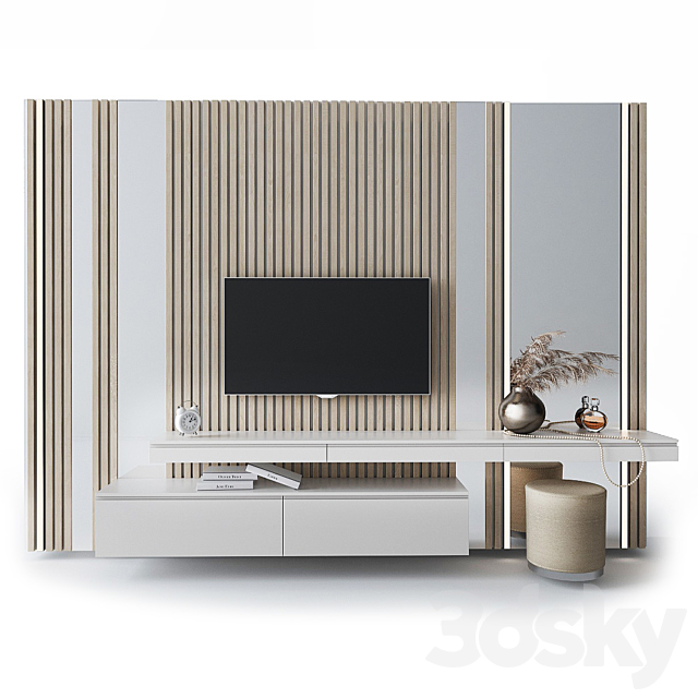 Dressing table and TV stand_2 3DSMax File - thumbnail 1