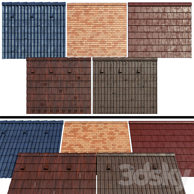 Metal tile and ceramic tile 3DSMax File - thumbnail 1