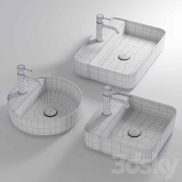 Ceramica Cielo Shui Comfort Washbasin 3DSMax File - thumbnail 3