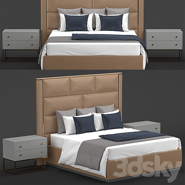 montgomery bed 3DSMax File - thumbnail 1