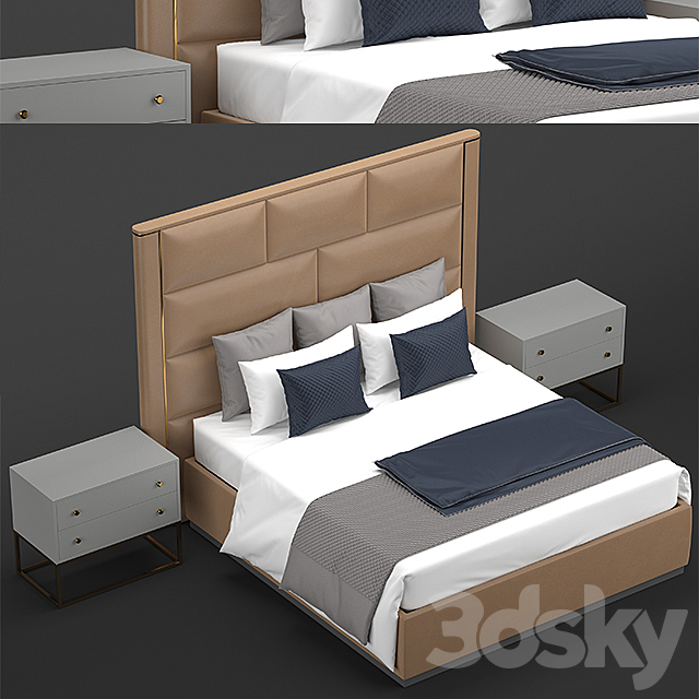 montgomery bed 3DSMax File - thumbnail 2