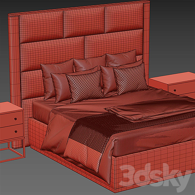 montgomery bed 3DSMax File - thumbnail 3