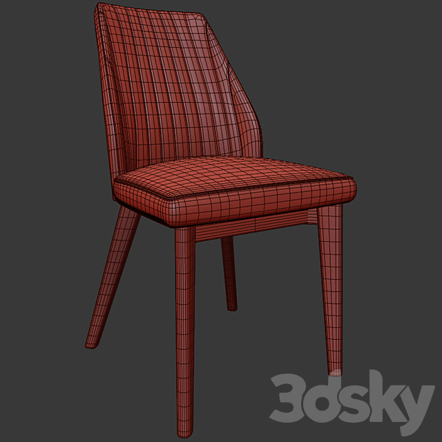Vaz Dining Chair 02 3DSMax File - thumbnail 2