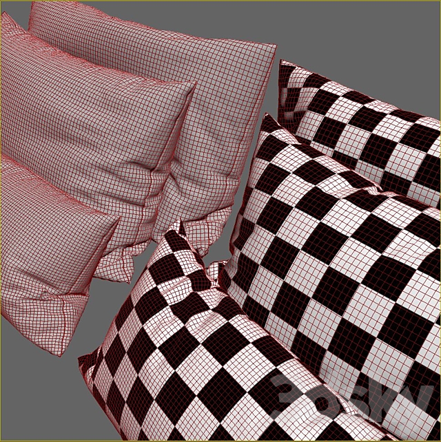Decorative pillows 3DSMax File - thumbnail 2
